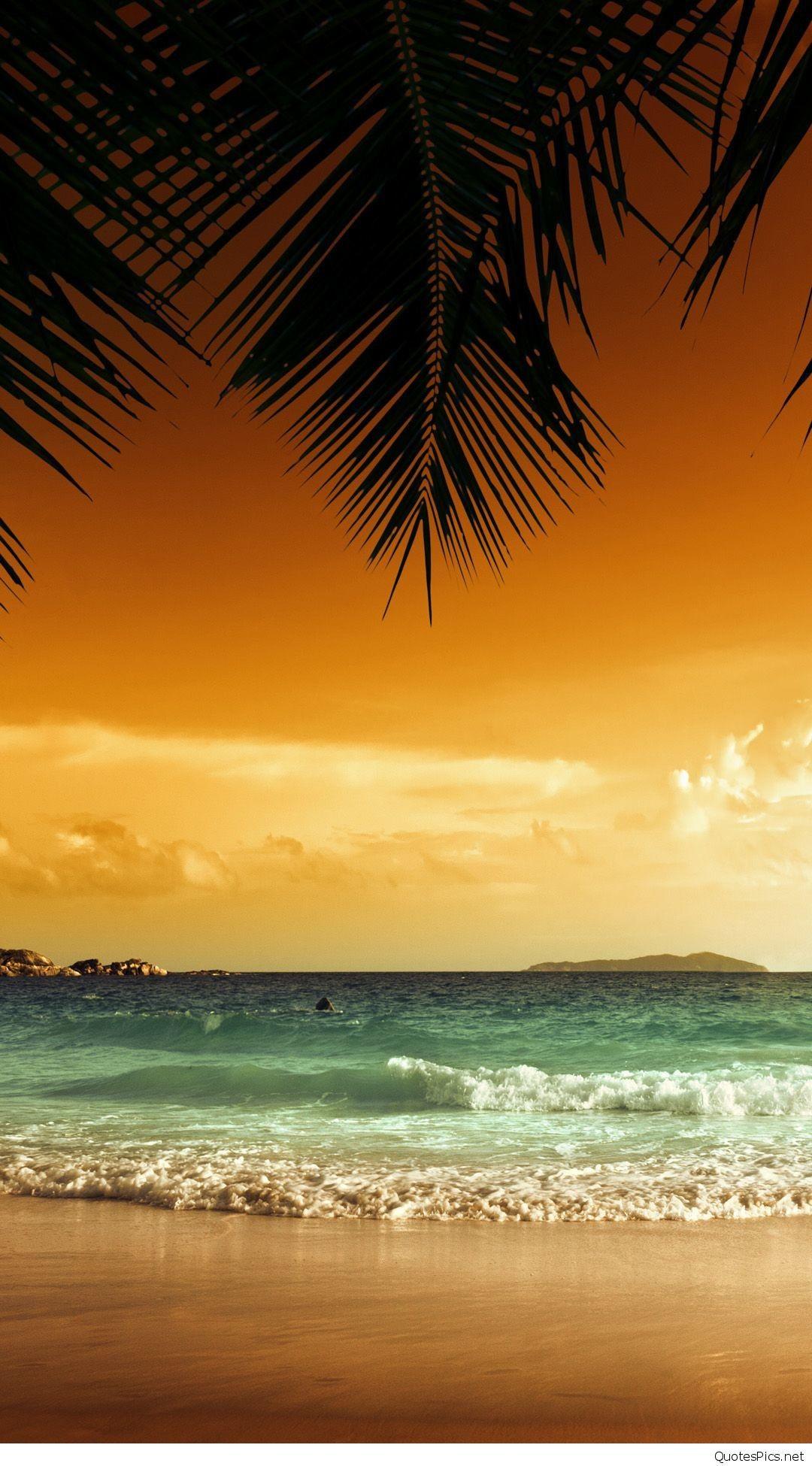 1080x1950 Sunset Beach Wallpaper