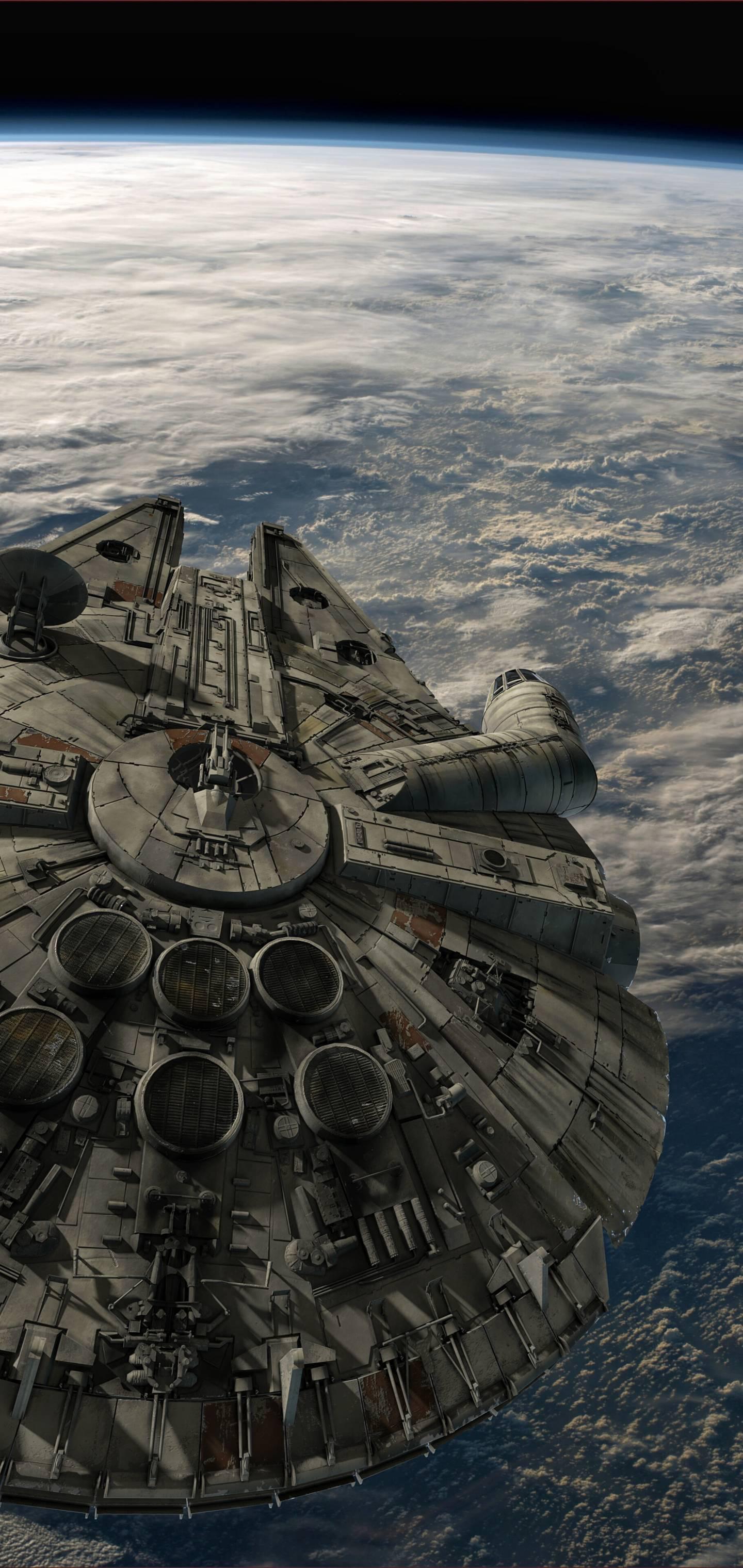 1440x3040 My home screen the Millennium Falcon
