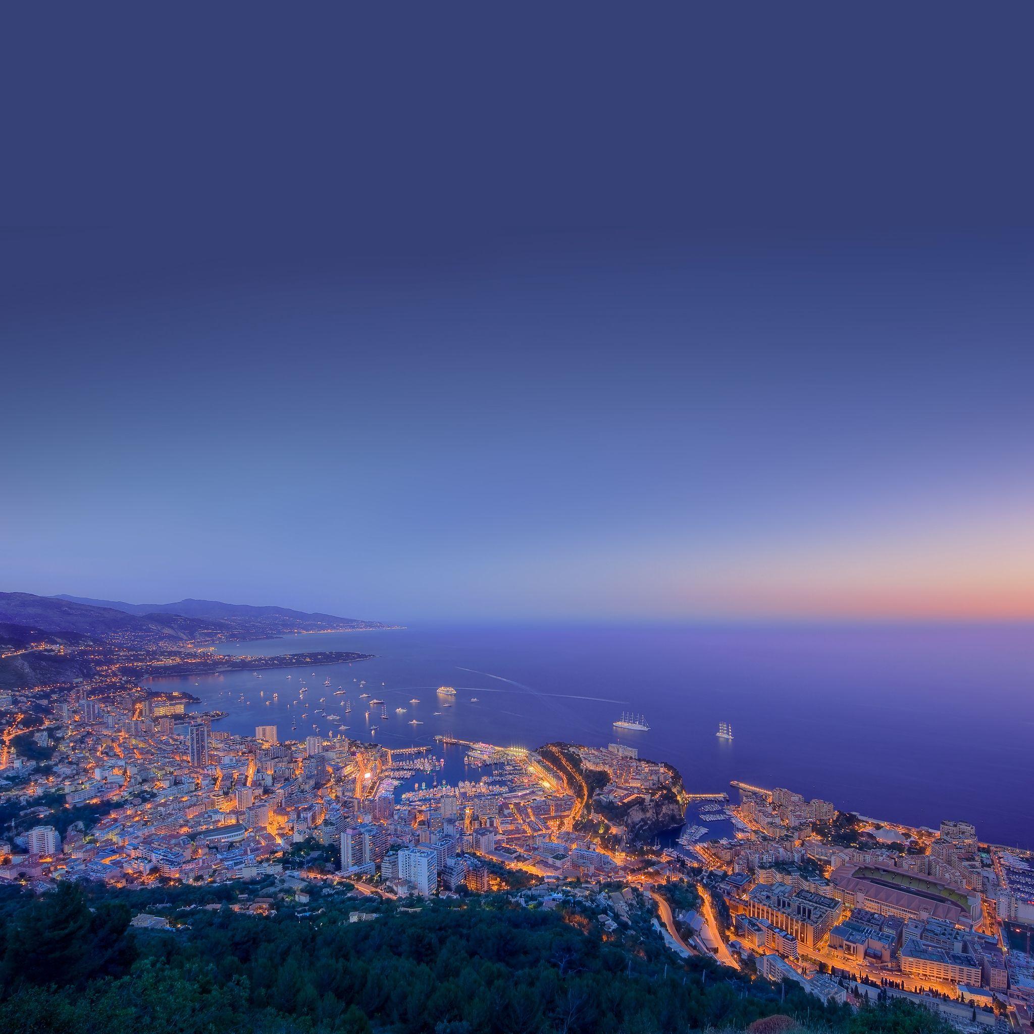 2048x2048 Formula 1 Night Monaco iPad Air Wallpaper Free Download