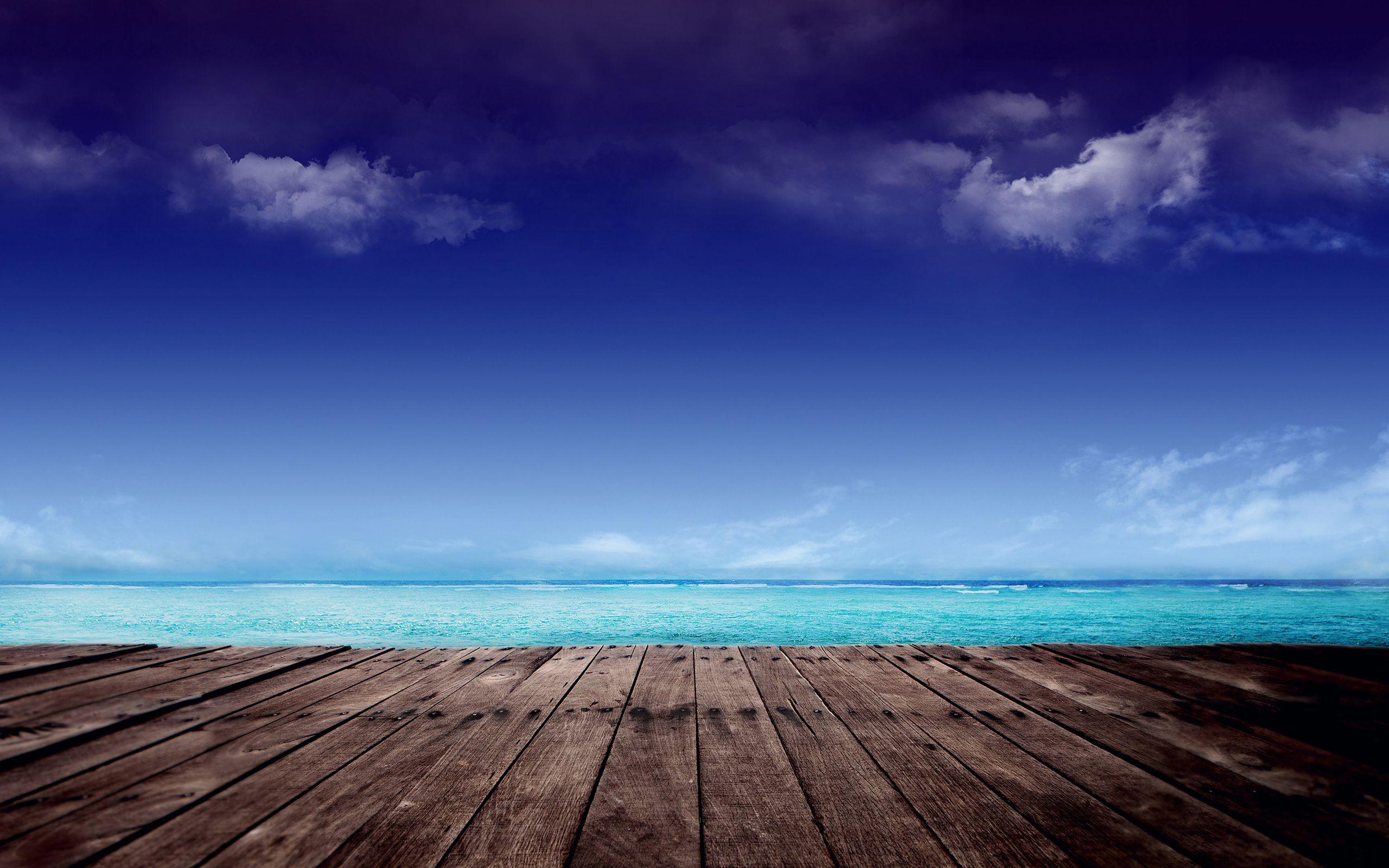 2560x1600 Download 2560x1600 Wallpaper Beach, Dock, Blue Skyline, Dual Wide, Widescreen 16: Widescreen, 2560x1600 HD Image, Background, 8787