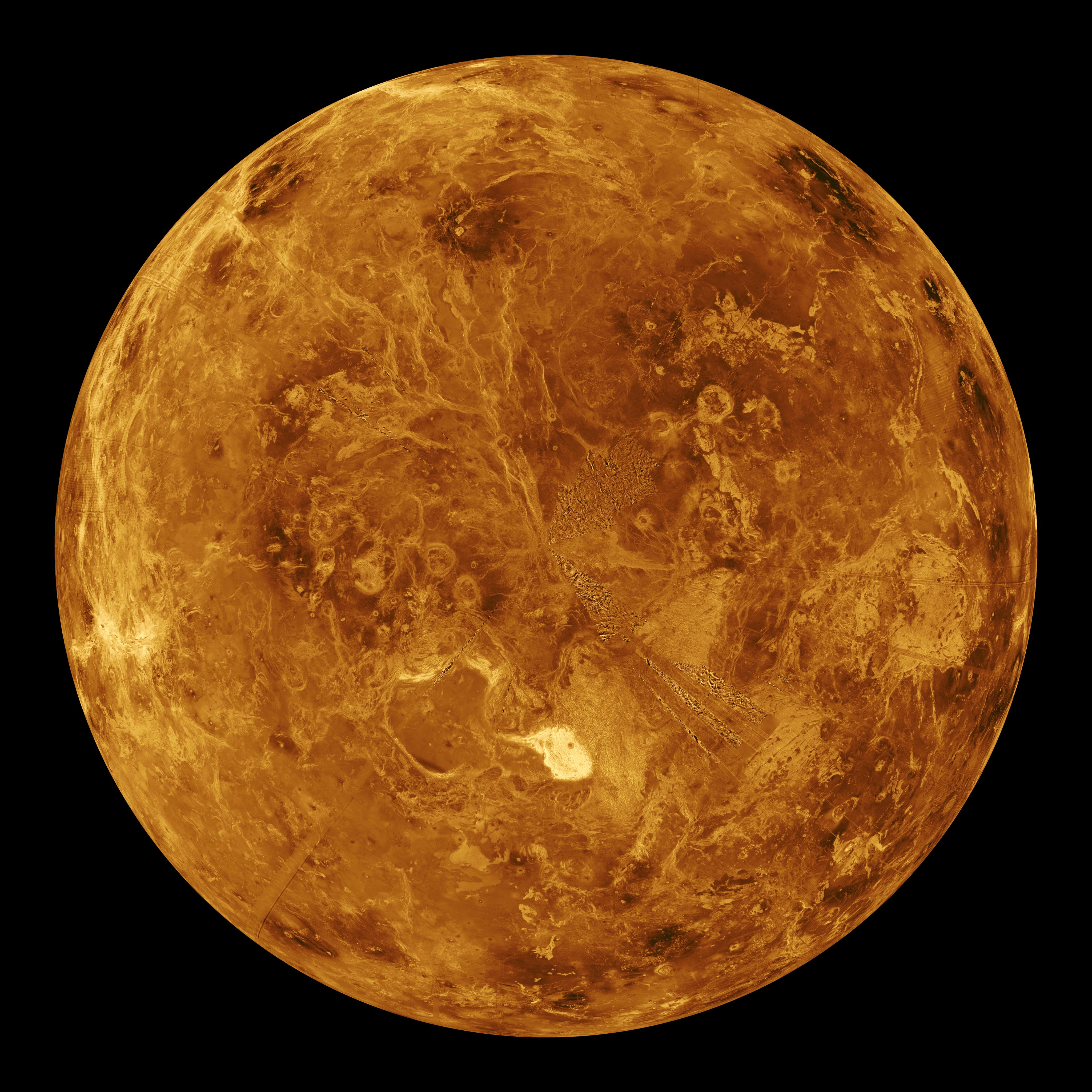 4096x4096 Space Image. Venus Simulated Global View of the Northern Hemisphere