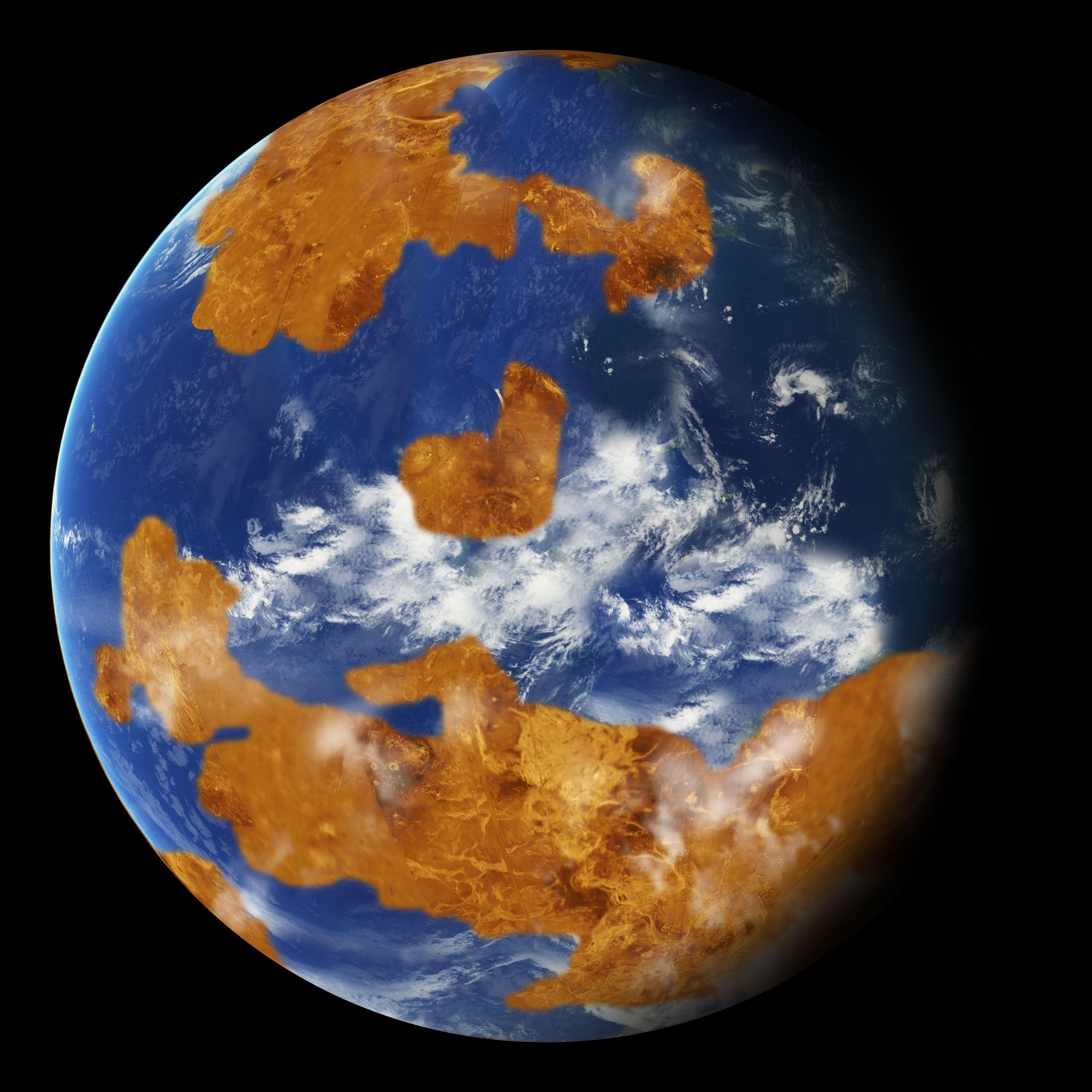 4096x4096 NASA's new climate model of ancient Venus shows a picture of a habitable world Washington Post