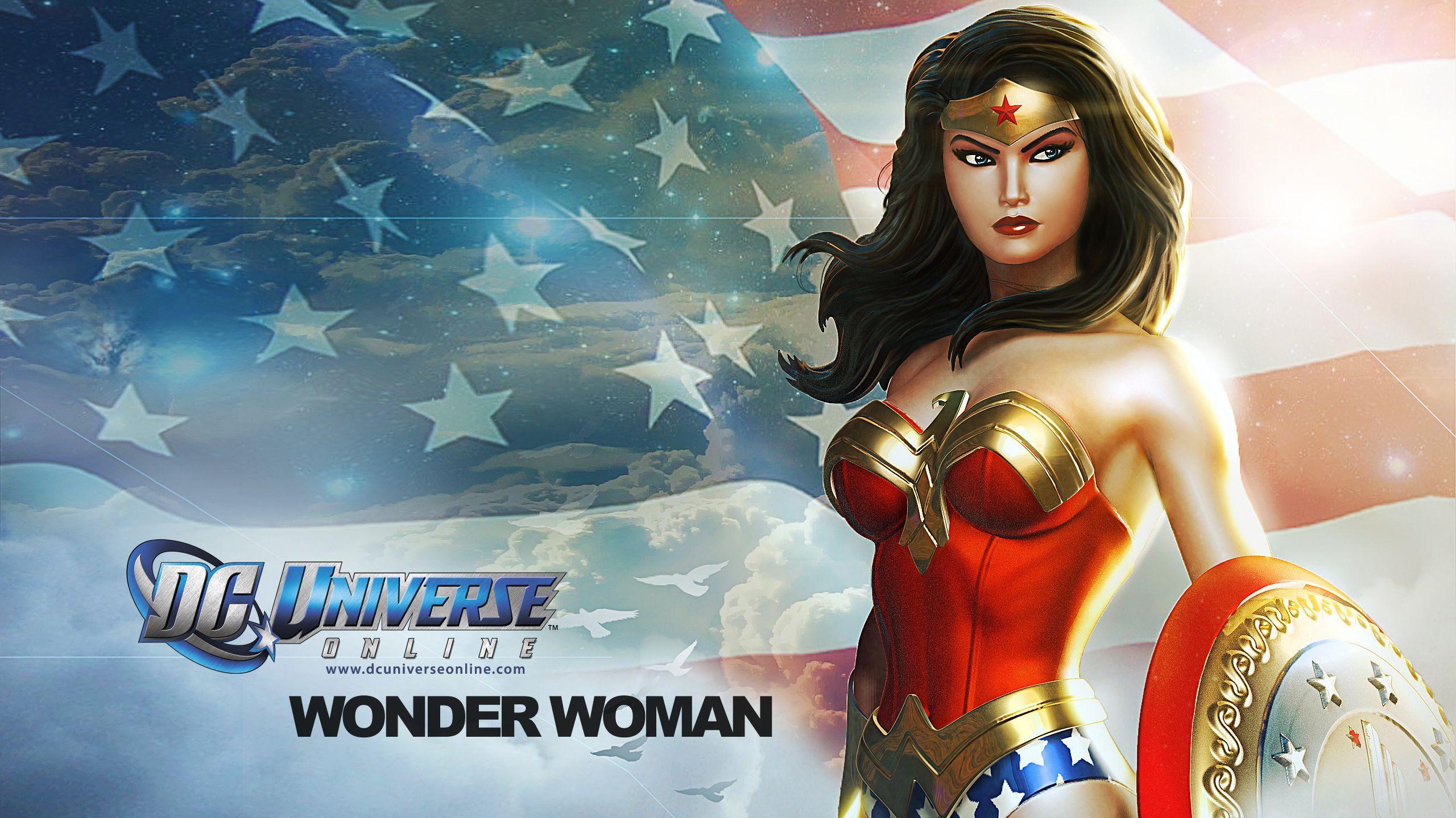2560x1440 Wonder Woman in DC Universe Online Wallpaper