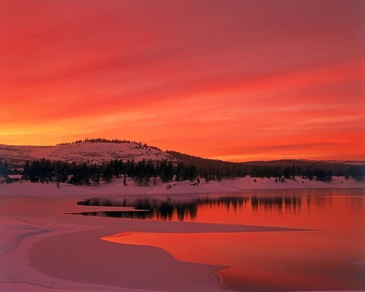 1280x1024 winter sunsets. Beautiful Winter Sunset Pics. International Wallpaper. HD nature wallpaper, Winter sunset, Sunset wallpaper