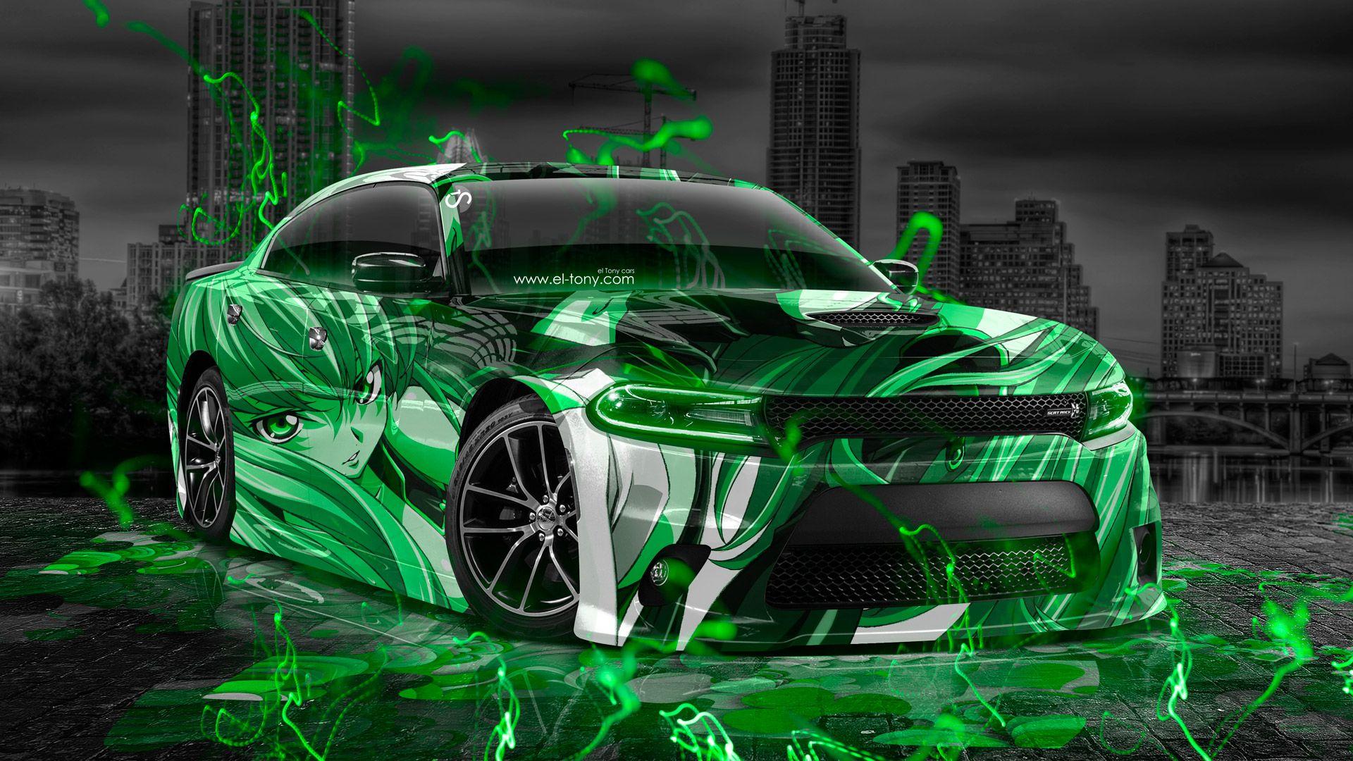 1920x1080 Neon Car Wallpaper