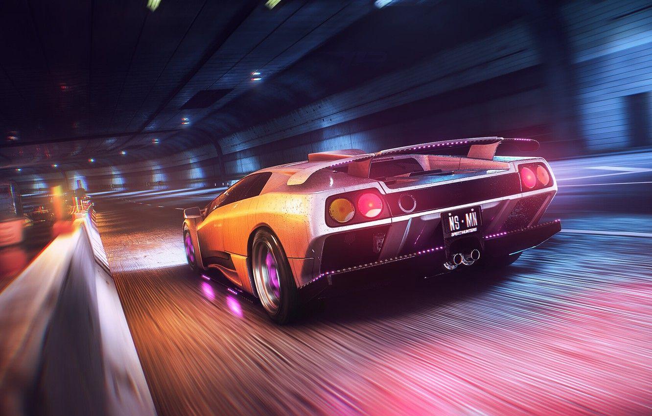 1332x850 Wallpaper Auto, Lamborghini, Machine, Style, 80s, Style, Supercar, Neon, Diablo, Sports car, 80's, Synth, Game Art, Lamborghini Diablo, Retrowave, Synthwave image for desktop, section игры