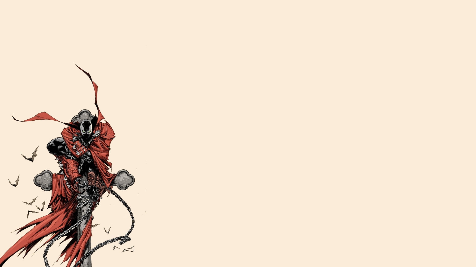 1920x1080 Gray and red character with sword digital wallpaper, Spawn, Todd McFarlane HD wallpaper