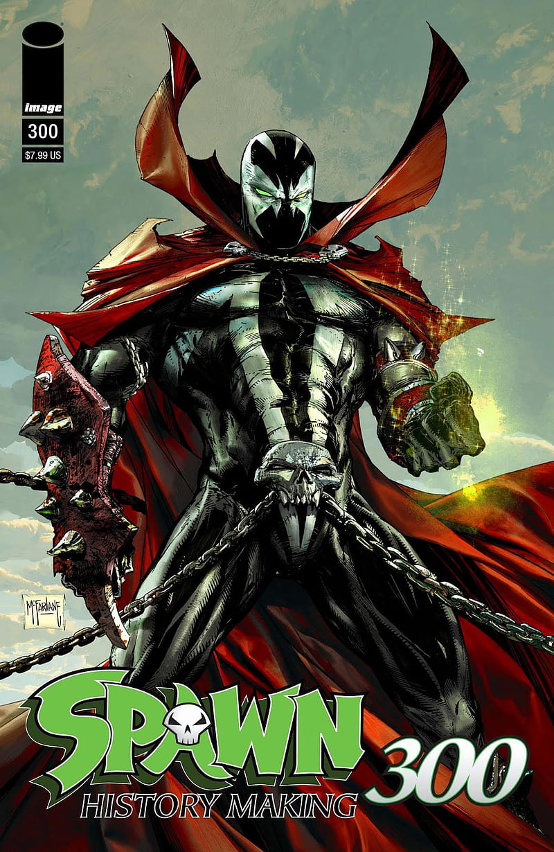 800x1230 Spawn 300 Cover, comics, mcfarlane, spawn, HD phone wallpaper