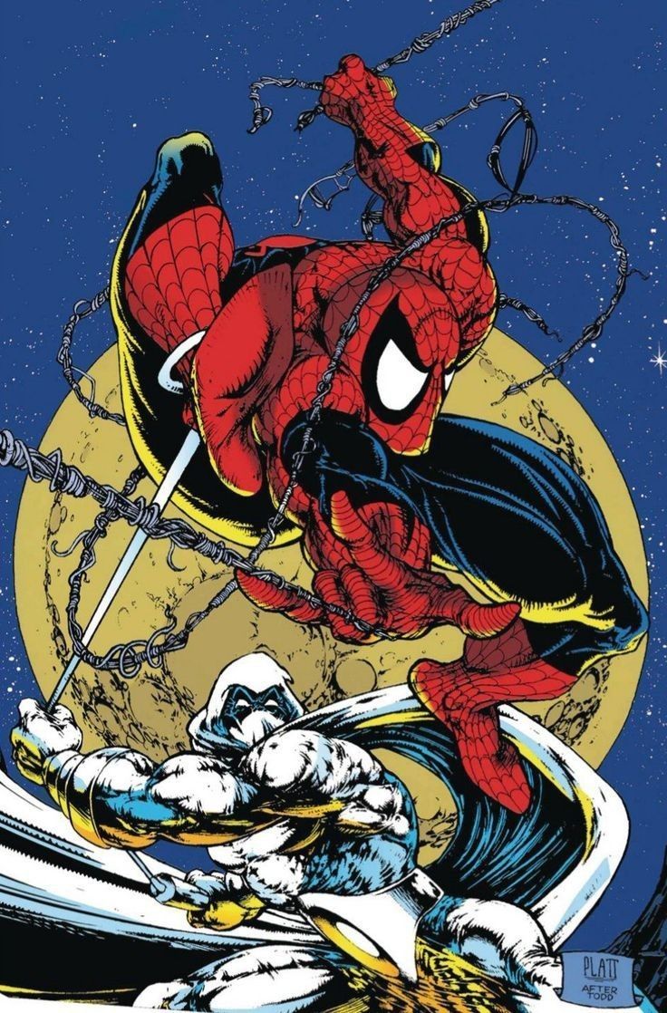 736x1118 Spider man todd mcfarlane wallpaper. Todd mcfarlane spiderman cover, Spider man and moon knight, Spider