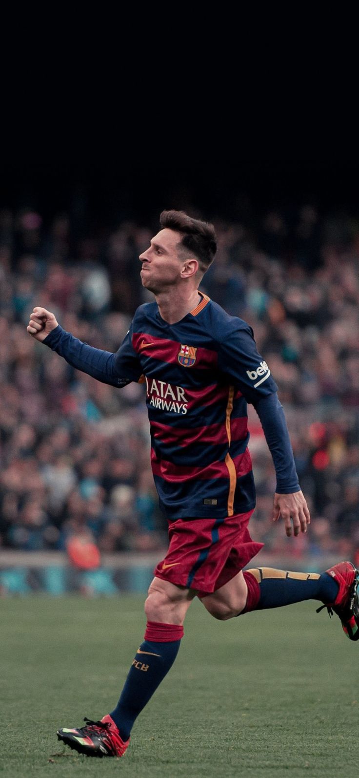 736x1593 4k Wallpaper Messi FC Barcelona 2016