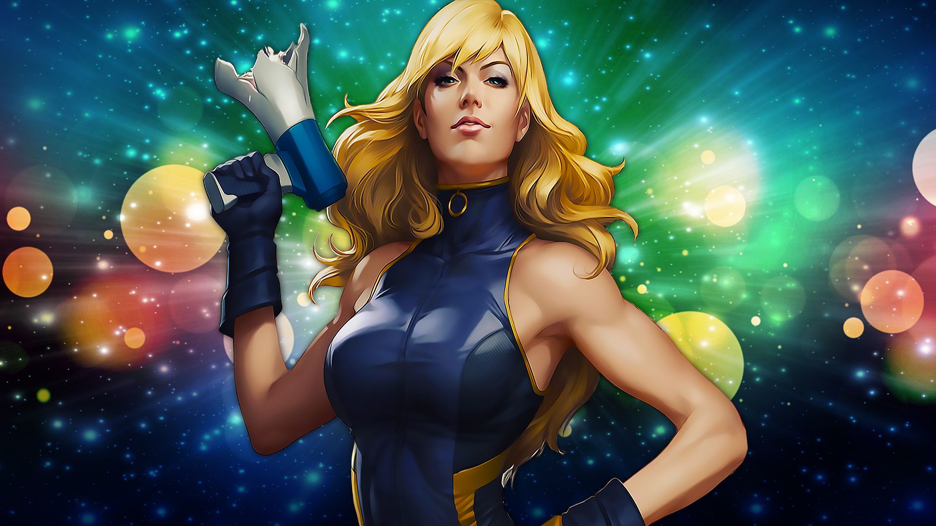 1920x1080 Artgerm, Black Canary, DC Comics, Digital art, 3D Wallpaper HD / Desktop and Mobile Background