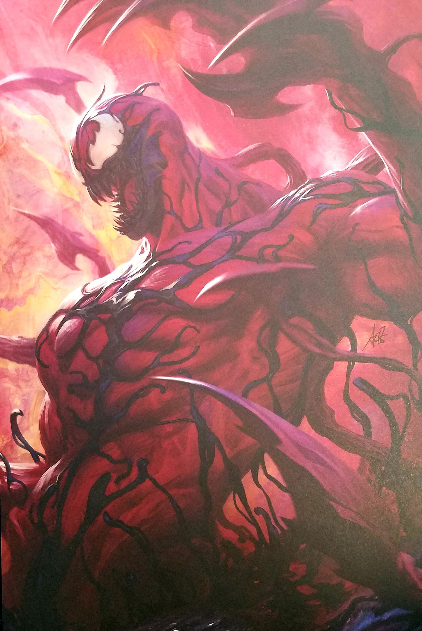 1372x2048 Carnage Art Poster Print by Stanley Artgerm Lau, 9.5x14.25 New Marve