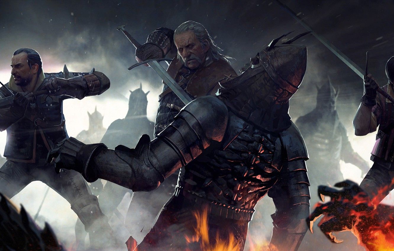 1332x850 Vesemir Wallpaper