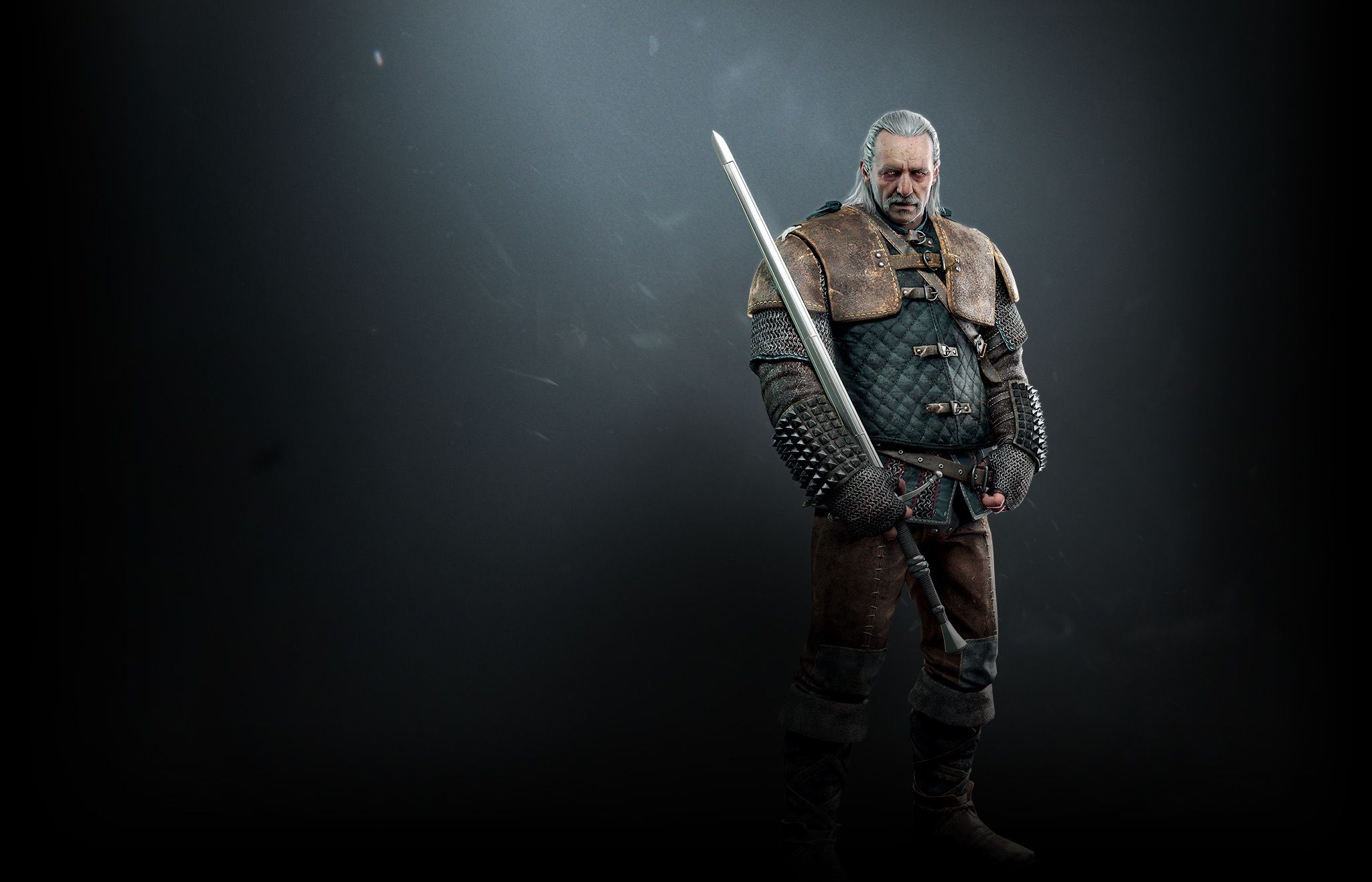 2048x1317 Wallpaper sword, armor, art, The Wild Hunt, The Witcher, CD Projekt RED, The Witcher 3: Wild Hunt, Vesemir for mobile and desktop, section игры, resolution 2048x1317