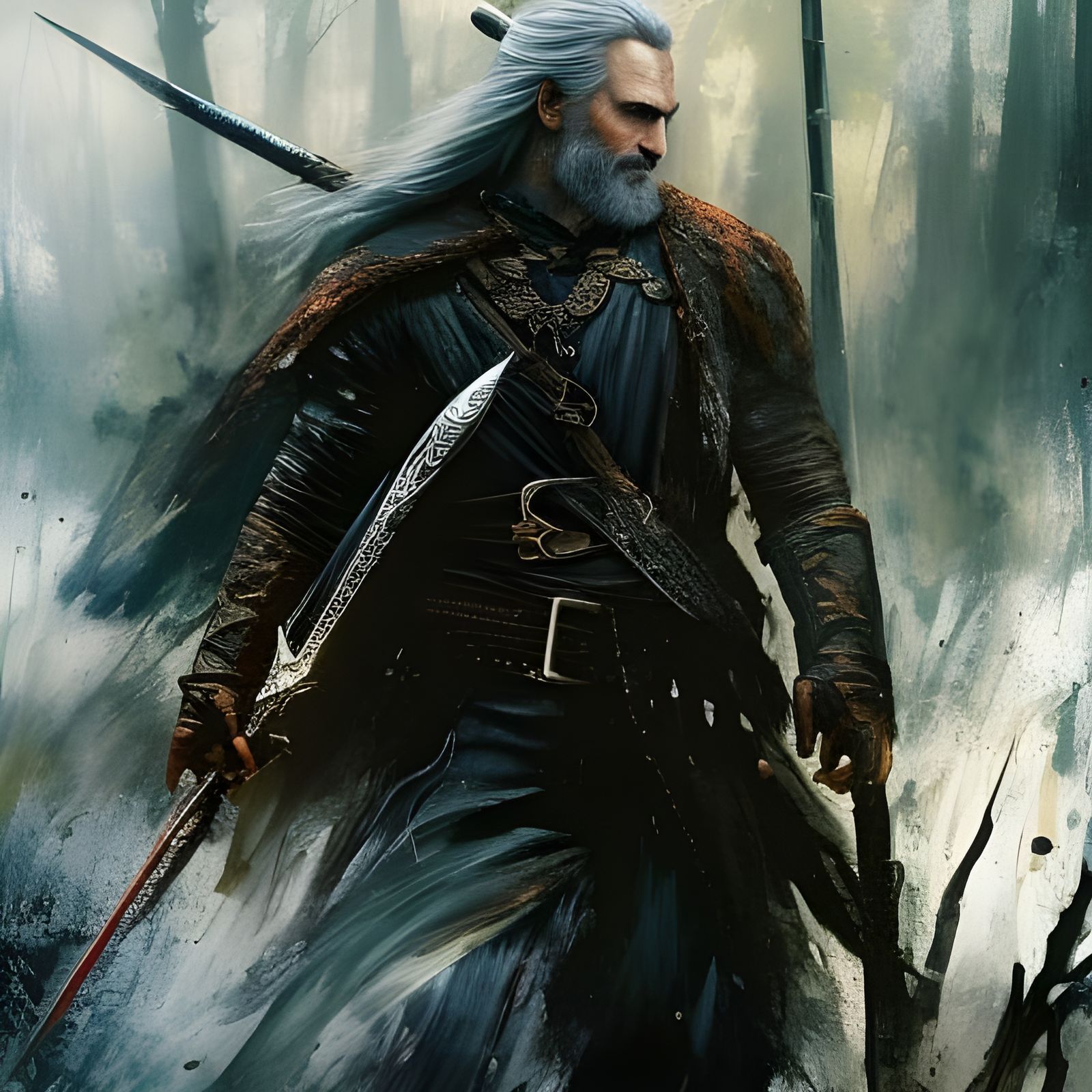 1600x1600 A young Vesemir Witcher