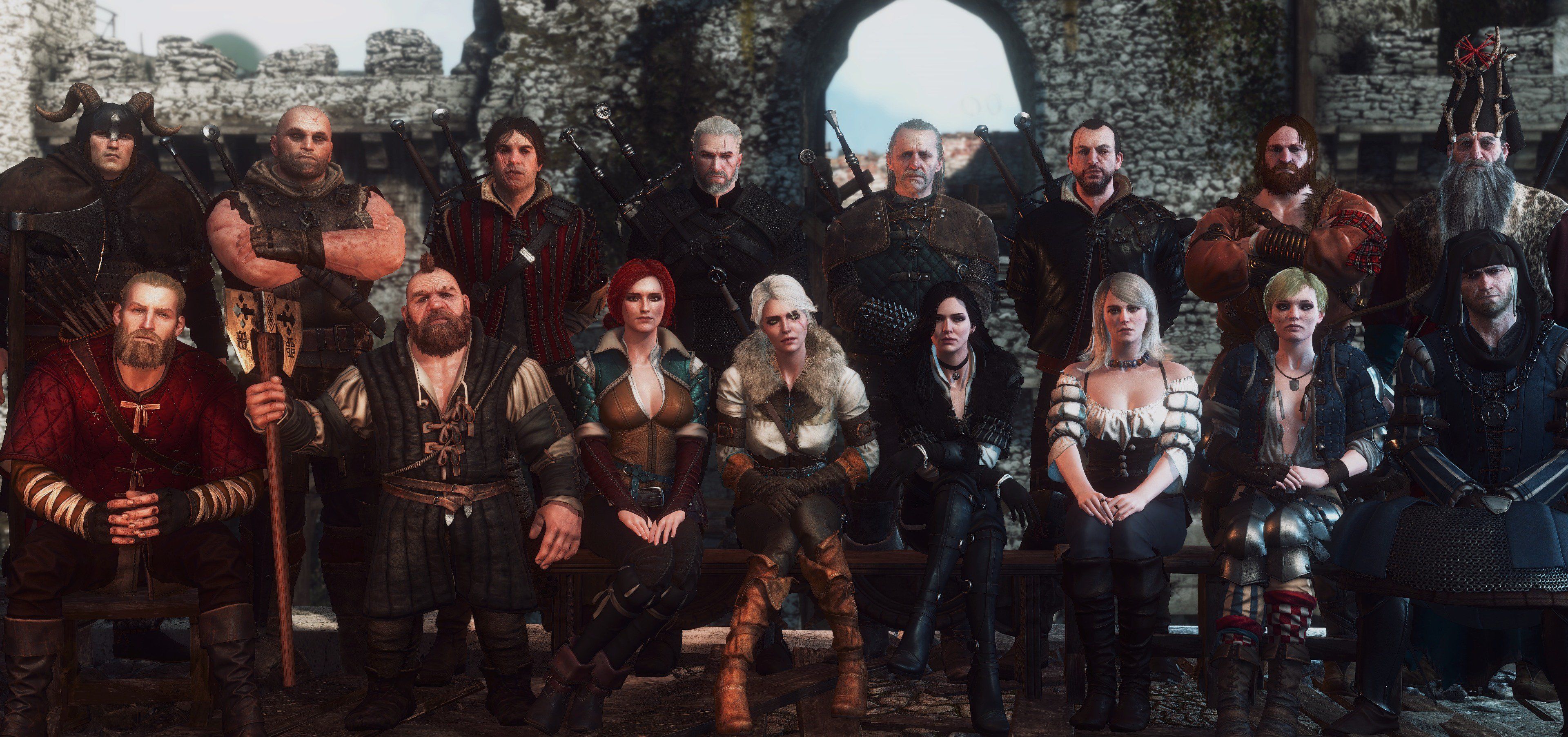3840x1805 Vesemir Wallpaper
