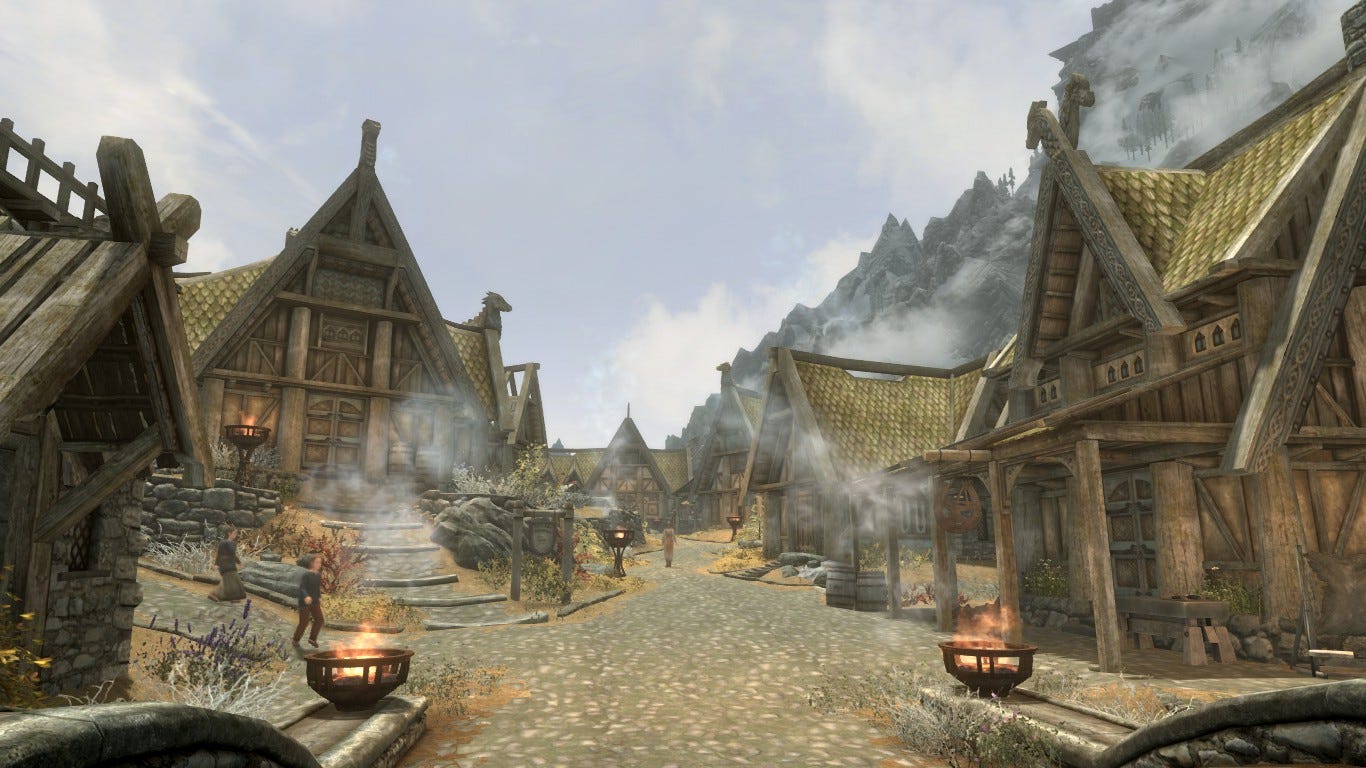 1366x768 Exploring Skyrim's Architecture: Whiterun