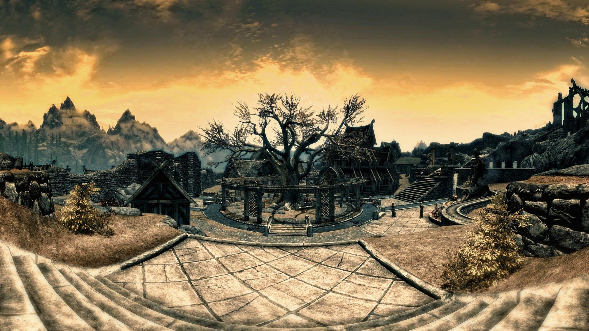 1920x1080 Whiterun Dawn