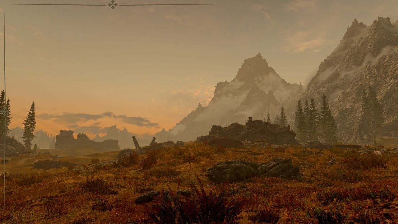 1280x720 Skyrim Relaxing early morning ambient walk