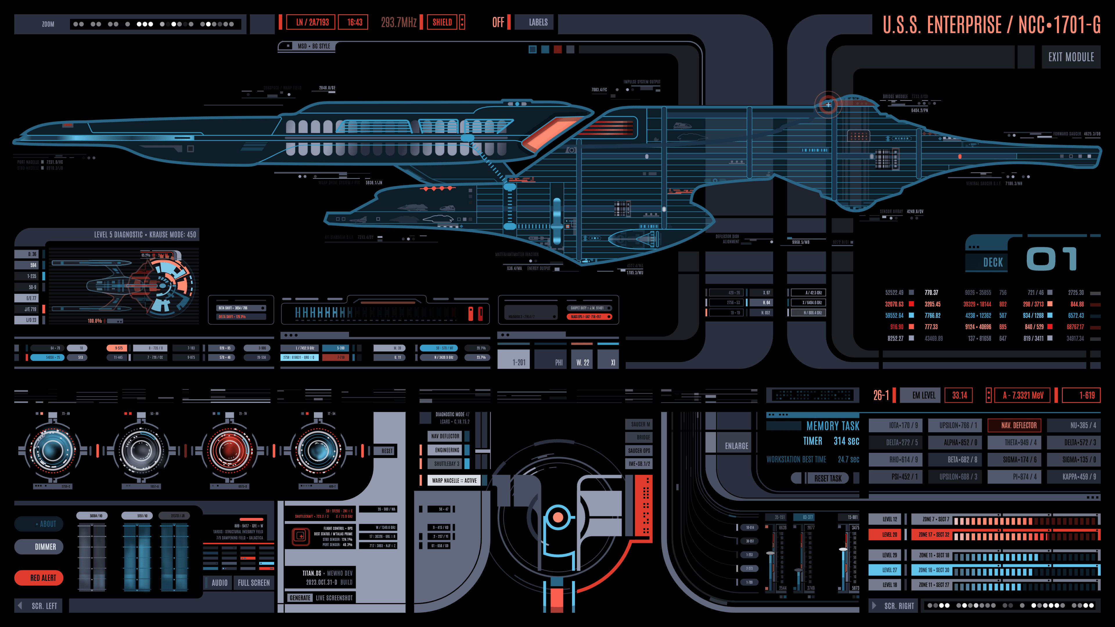 3840x2160 Screenshots Of Enterprise G Module From My Titan.DS Interactive Website [4k Rez]