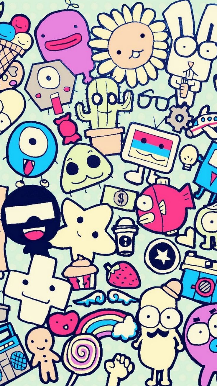 736x1308 Cute Stickers Phone 8 Wallpaper Phone Wallpaper HD