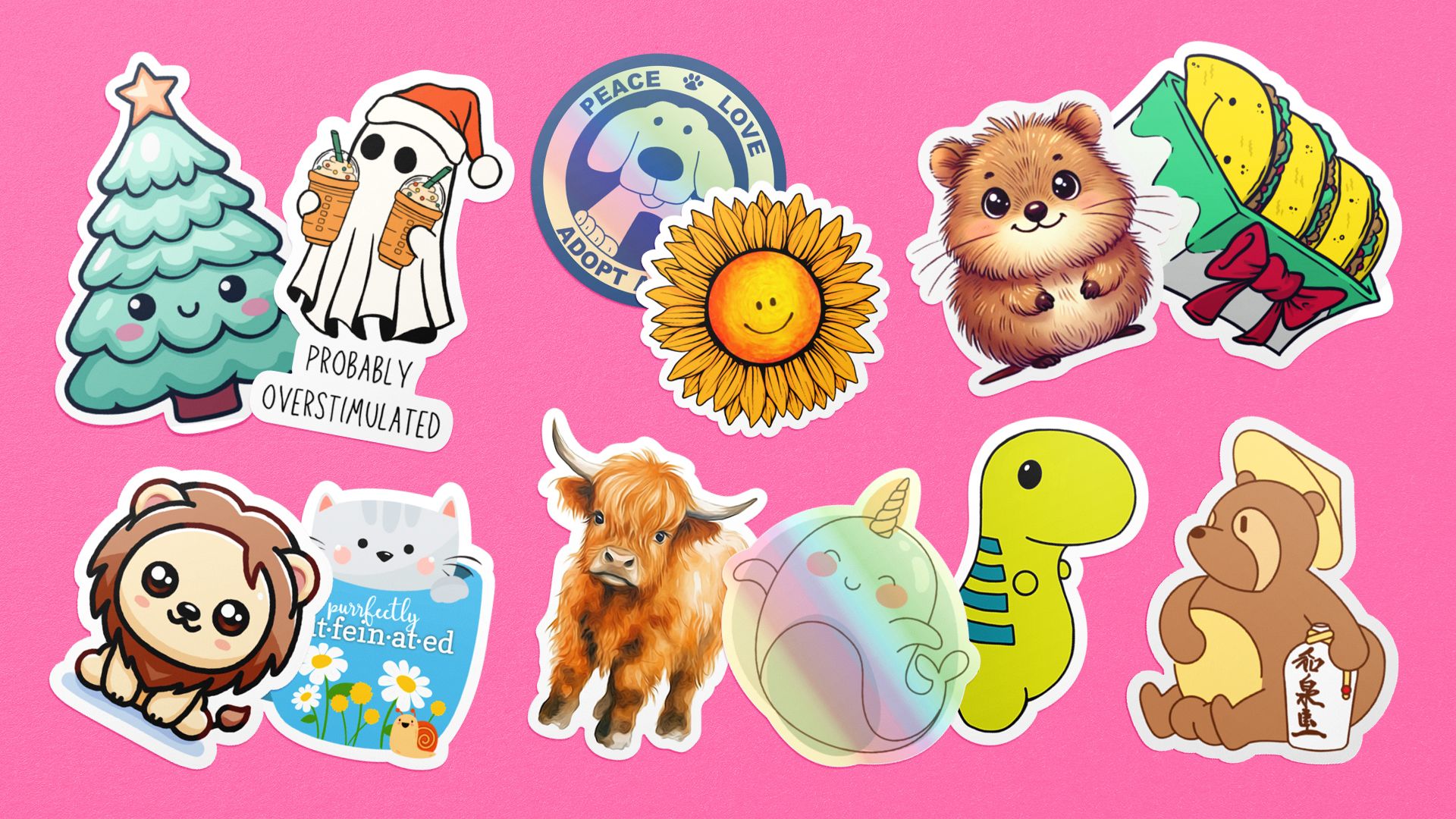 1920x1080 cute stickers on Sticker Mule stores