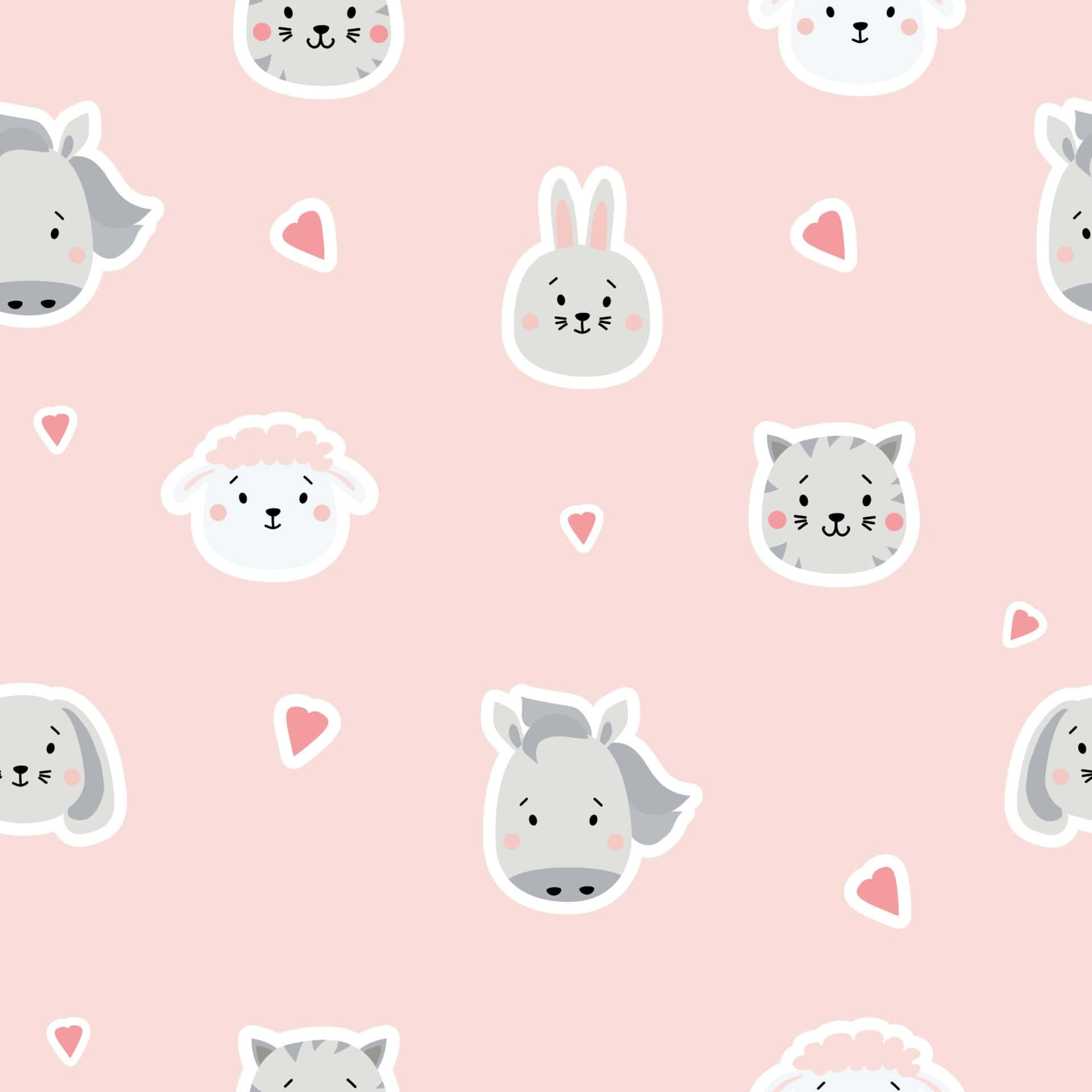 1920x1920 Cute Sticker Wallpaper