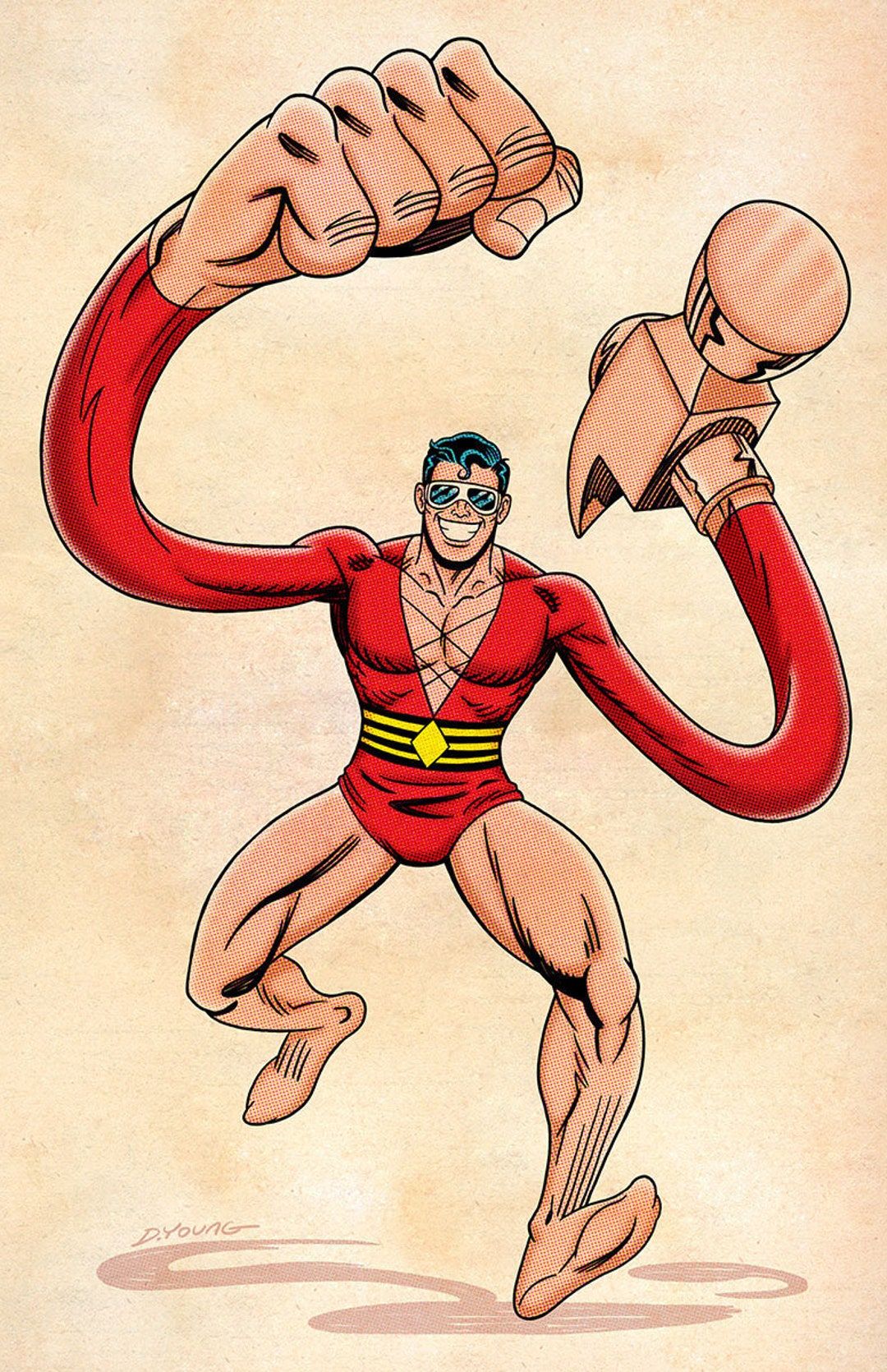 1080x1670 Buy Plastic Man, Signed 11 X 17 Color Print by Darryl Young Online in India