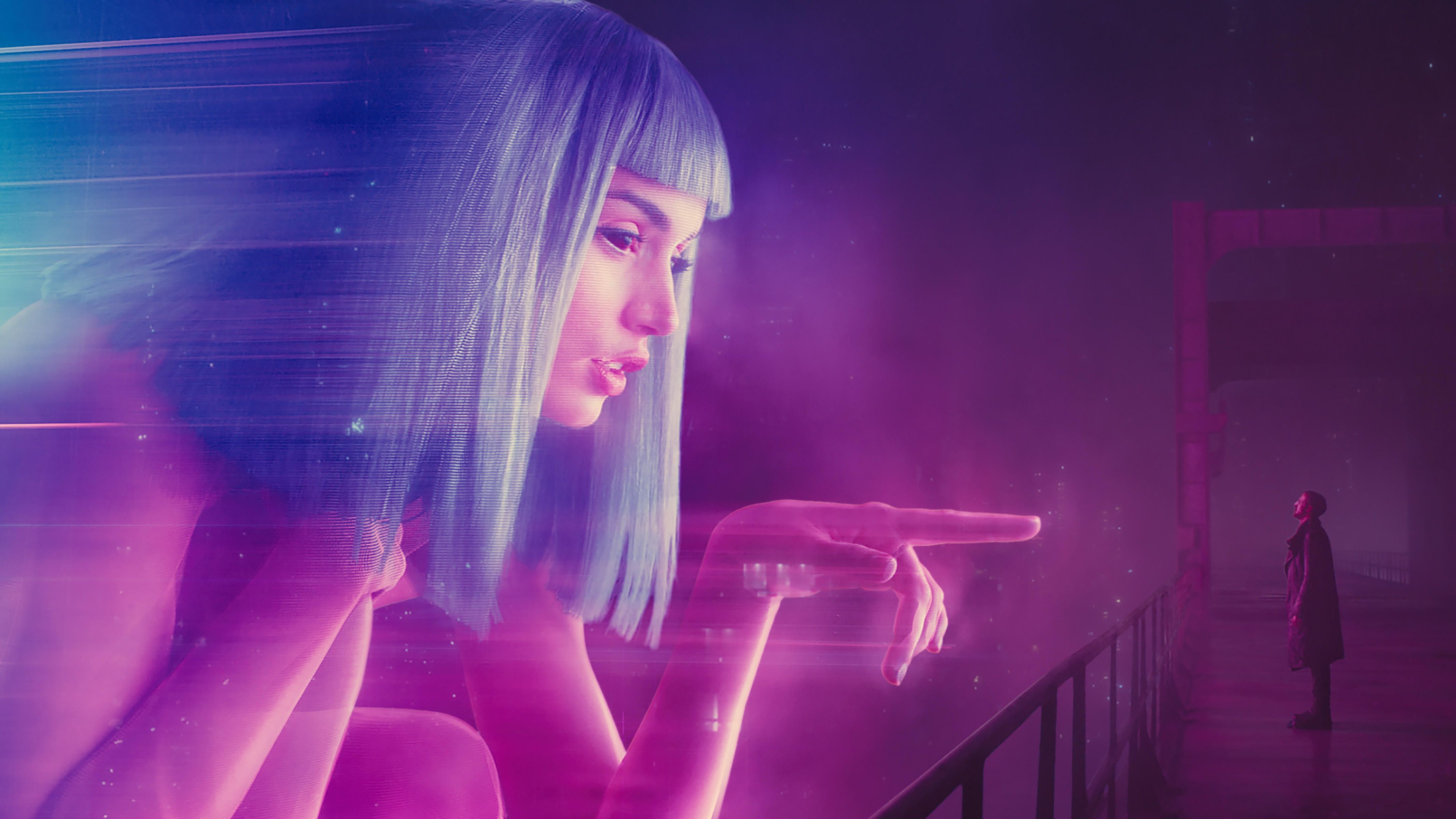 4266x2400 Blade Runner 2049 Ultra HD: Joi & Officer K in Neon Futuristic Glowx2400