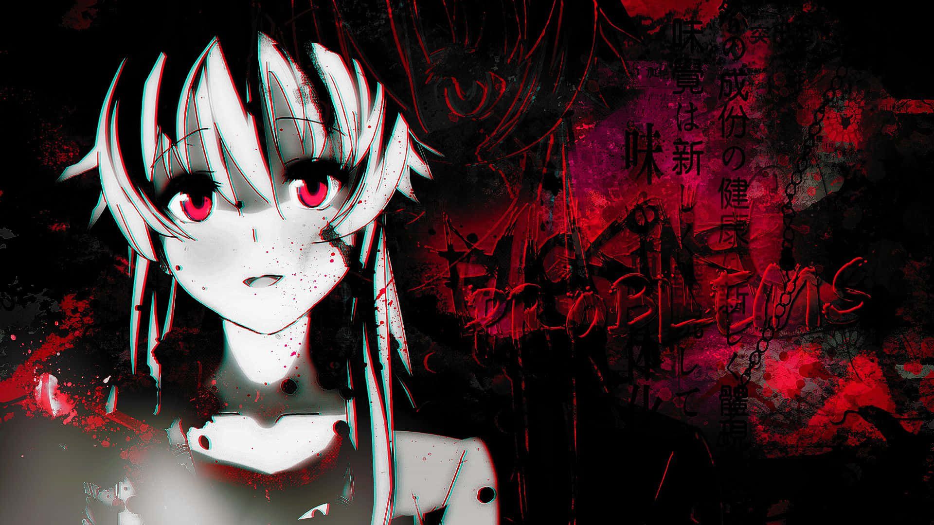 1920x1080 Download free Psycho Anime Girl Lurks In The Shadows Wallpaper