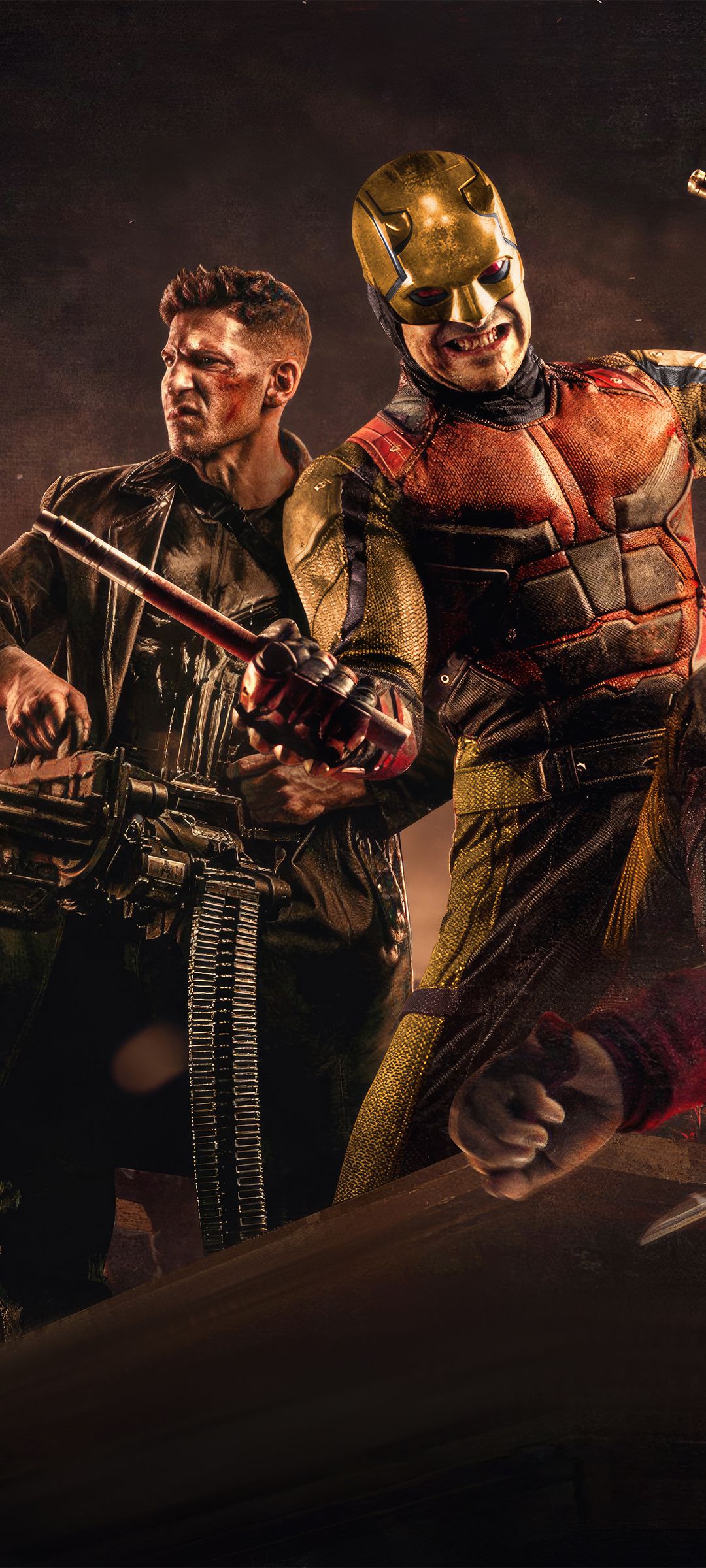 1080x2400 Daredevil And Punisher Wallpaper