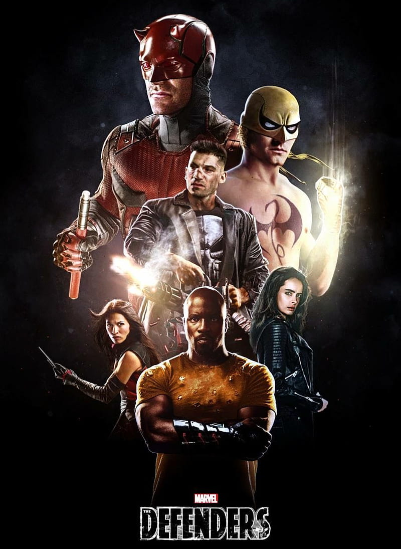 800x1095 Defenders X Punisher, daredevil, iron fist, jessica jones, luke cage, HD phone wallpaper