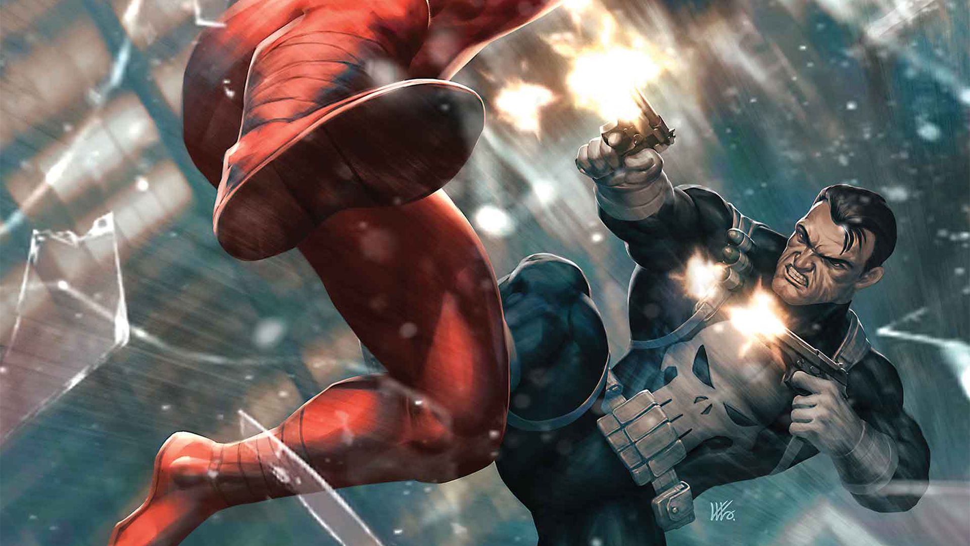 1920x1080 Daredevil and Punisher will become embroiled in a war on crime each other Marvel promises will be the most violent and visceral confrontation yet