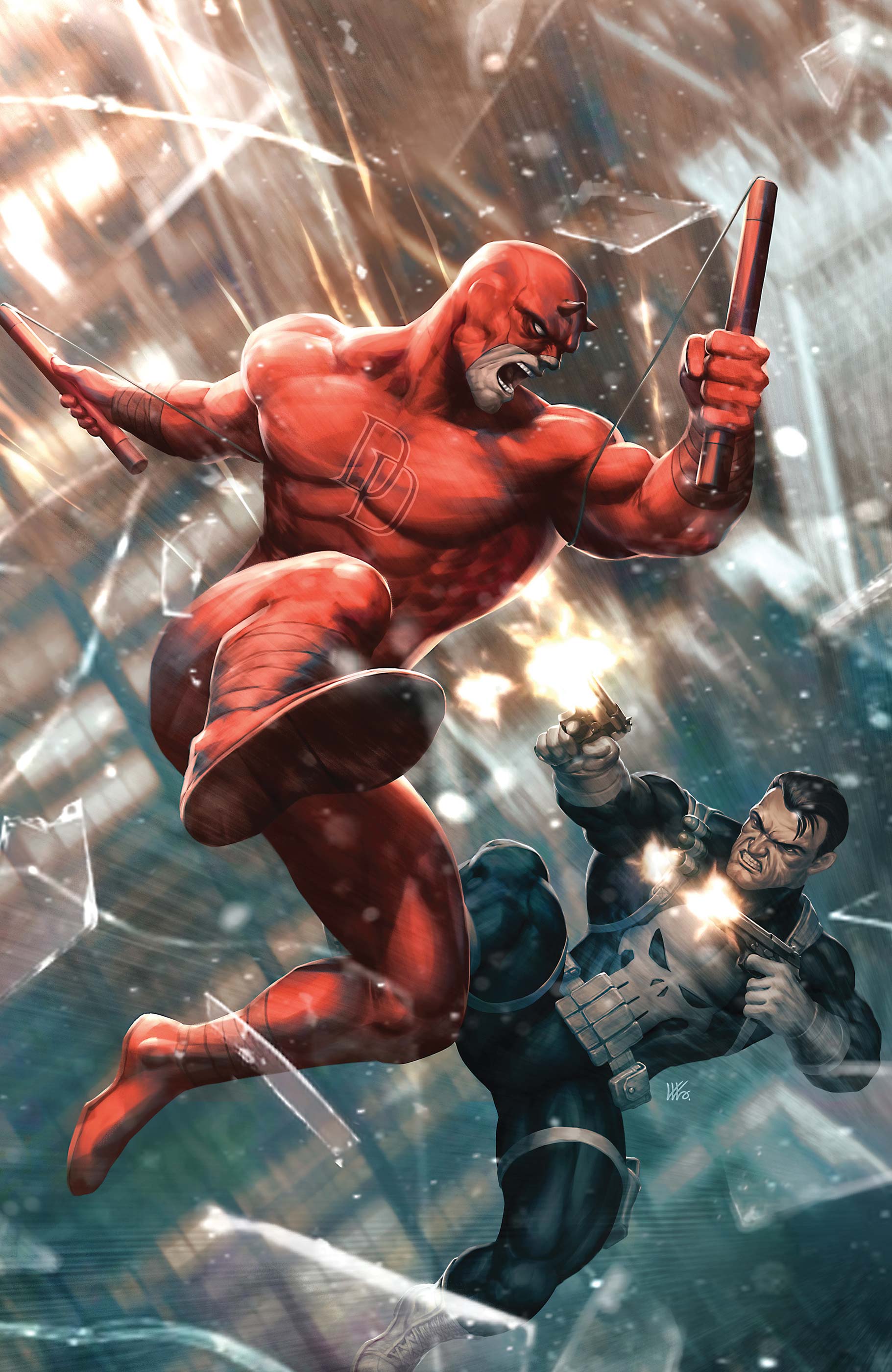 1821x2800 Daredevil Punisher: The Devil's Trigger (2025) (Variant)