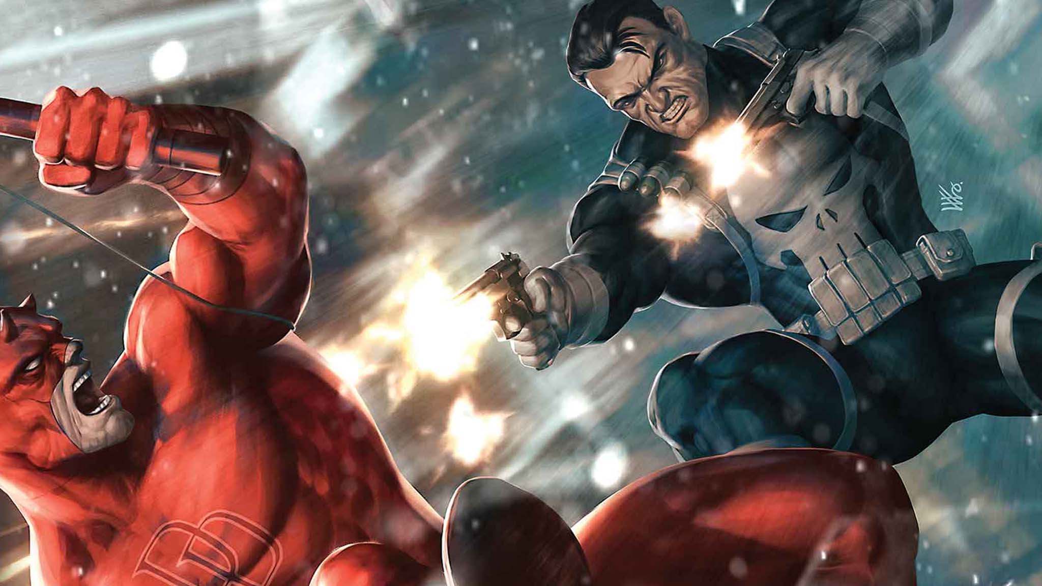 2048x1152 Marvel Reignites Daredevil and Punisher's Heated Rivalry Before Born Again Season 2