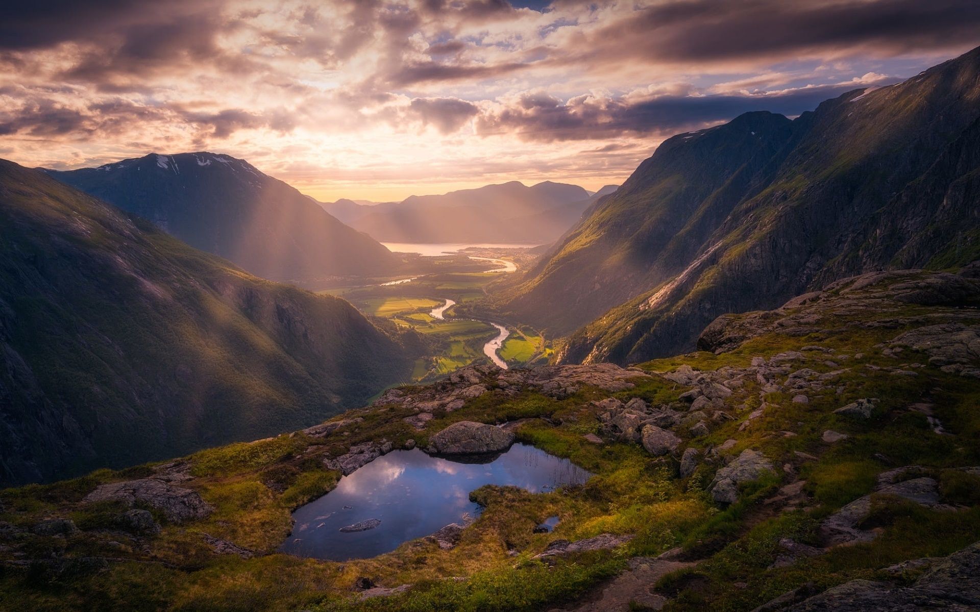 1920x1200 landscape, Nature, Mountains, Norway Wallpaper HD / Desktop and Mobile Background