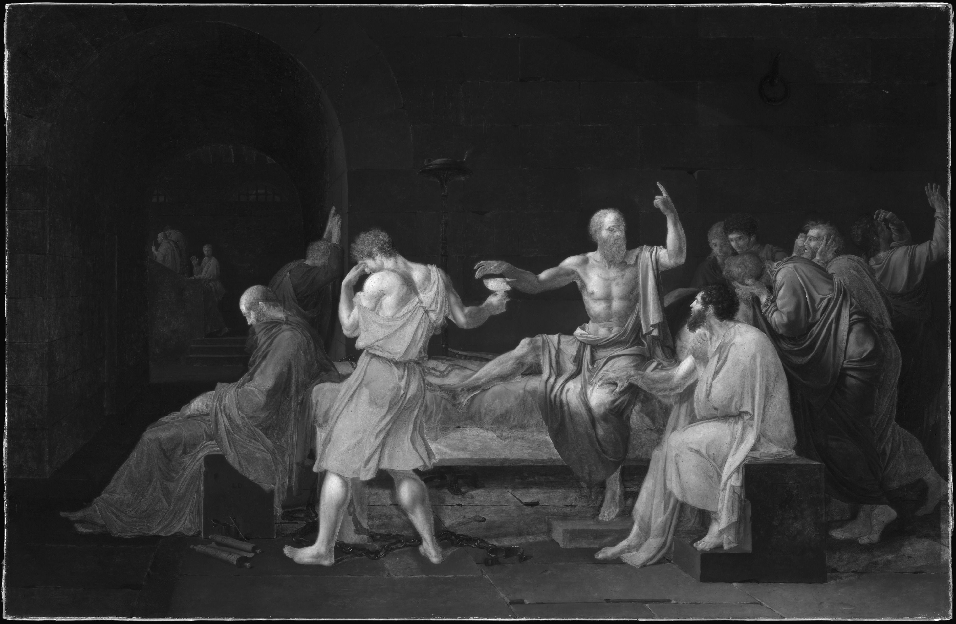 4000x2610 Jacques Louis David Death of Socrates Metropolitan Museum of Art