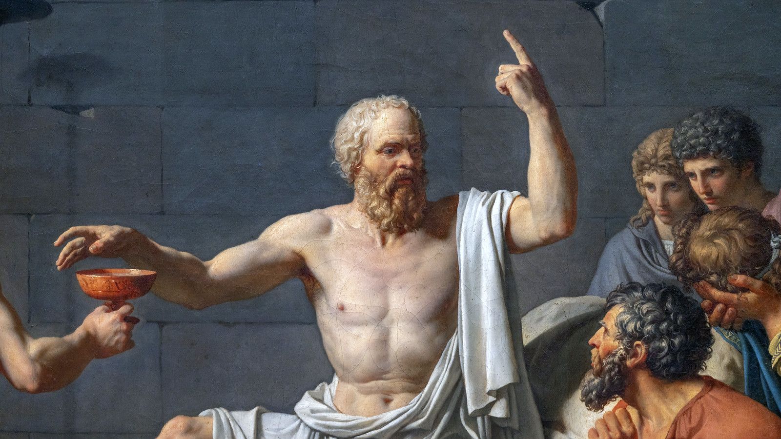 1600x900 Jacques Louis David, The Death of Socrates. Jacques Louis D