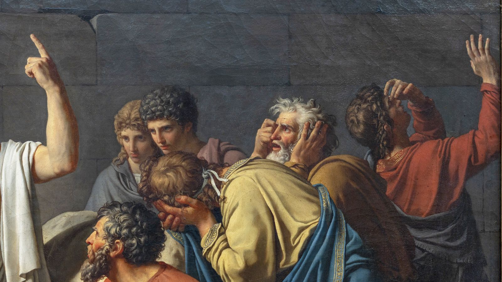 1600x900 Jacques Louis David, The Death of Socrates. Jacques Louis D