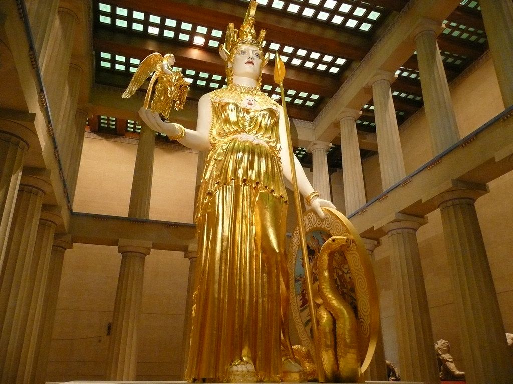 1024x768 Athena. Inside the parthenon, the nashville Athena
