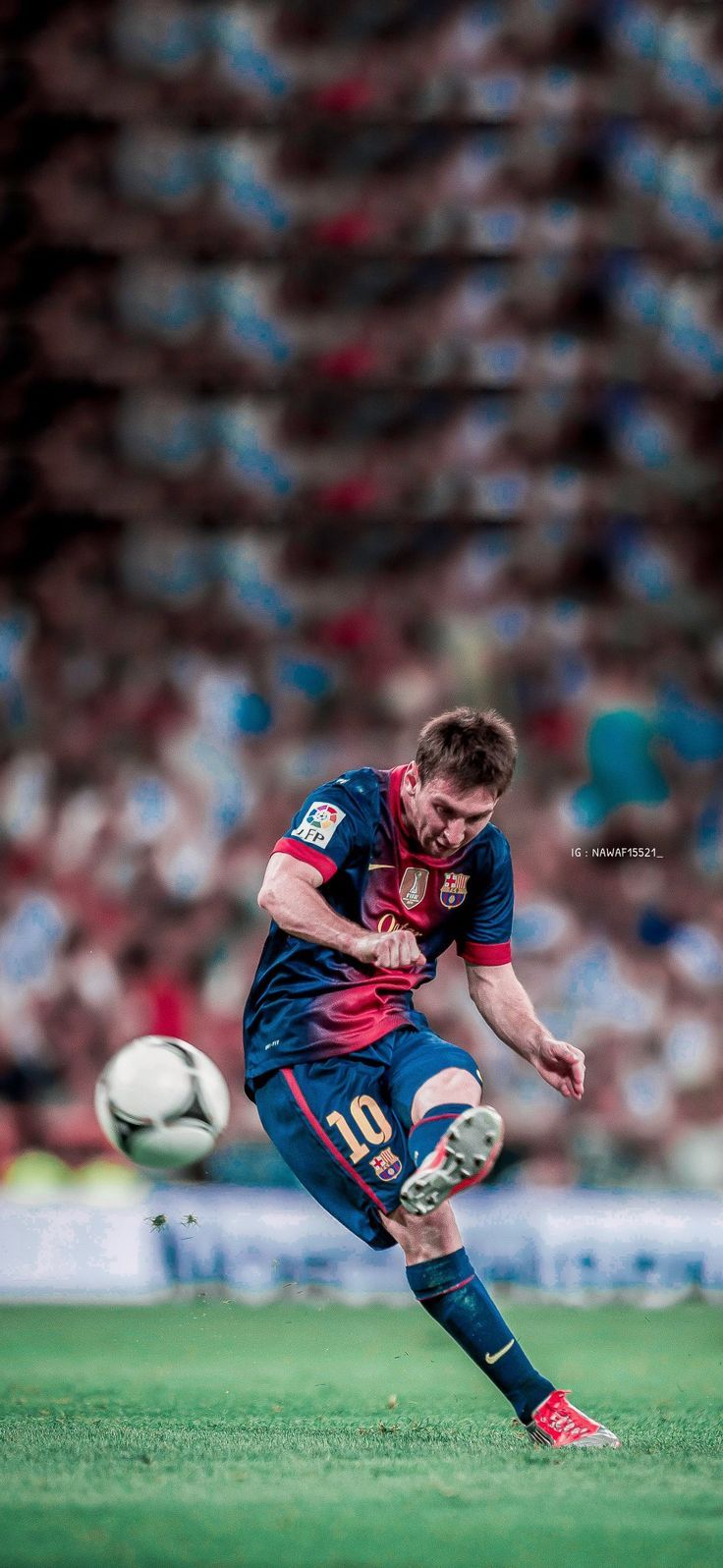 736x1596 4k Wallpaper Messi FC Barcelona 2013