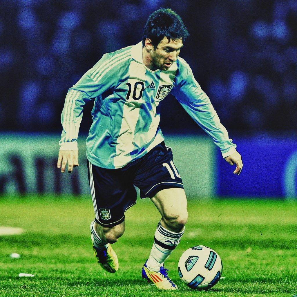 1024x1024 Messi Argentina Retina Wallpaper for iPhone Pro Max, X, 6