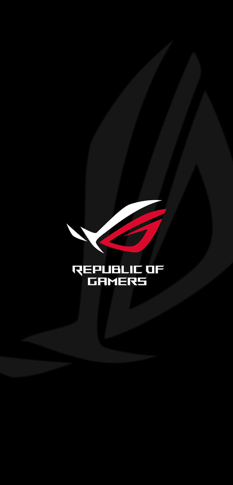800x1664 ROG Logo, asus, black, rog, HD phone wallpaper