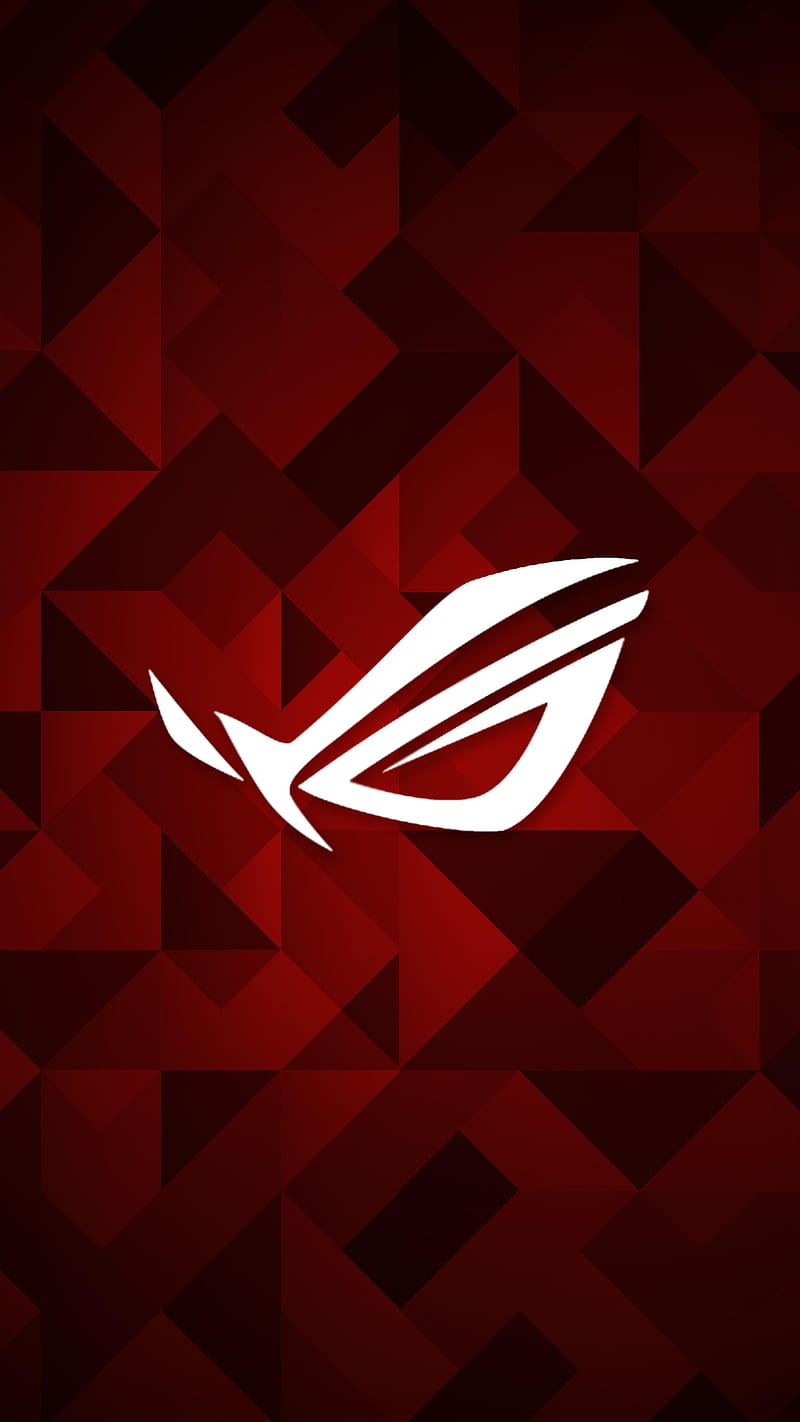 800x1422 Rog red, gaming, HD phone wallpaper