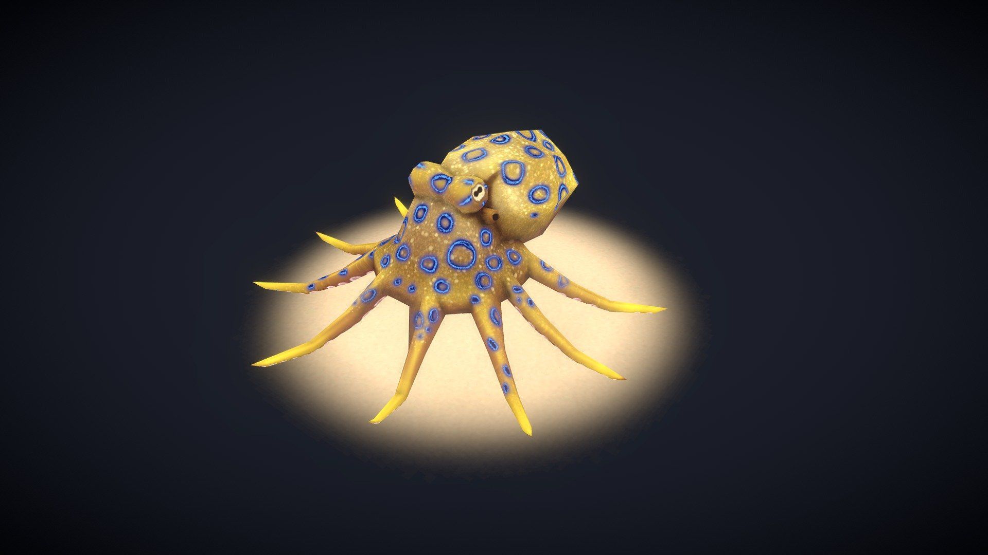 1920x1080 Blue Ringed Octopus Day 1 Free 3D model by lesliestowe [ac85bec]