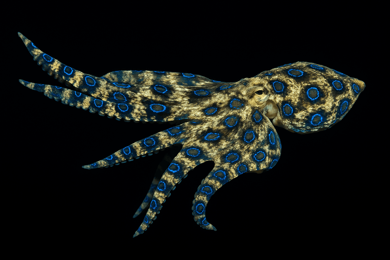 1280x853 Blue Ringed Octopus. KÜRE Encyclopedia