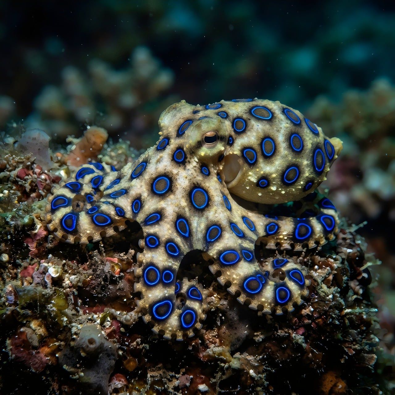 1280x1280 Free Blue Ringed Octopus & Octopus Image