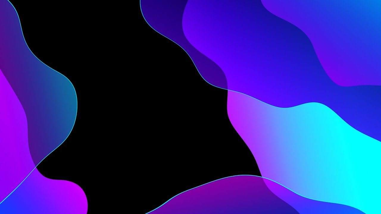 1280x720 Gradient Liquid Blue Shapes Animation Background video