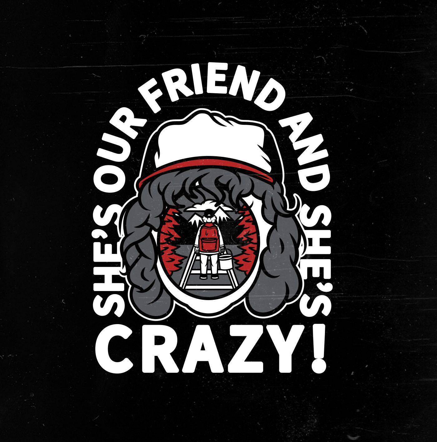 1400x1417 She's Our Friend And She's Crazy (3). Image - Behance