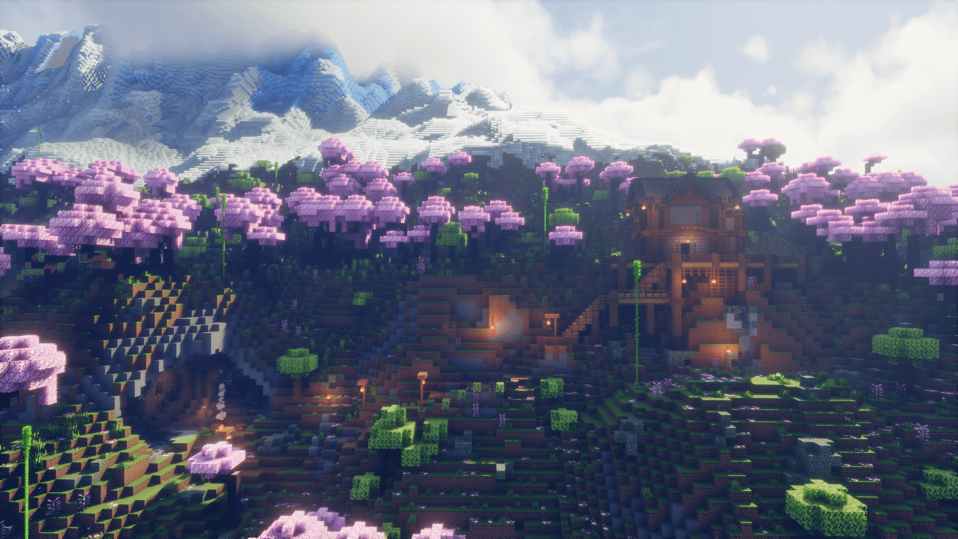 1920x1080 Chill cozy Minecraft, for builders and explorer with custom terrain (No Griefing) (Whitelisted)